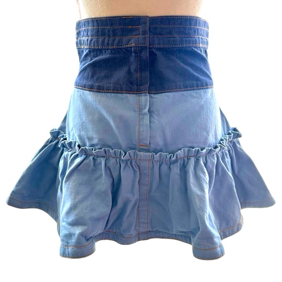 Marc Jacobs Denim Ruffle Skirt - Picture 2 of 3